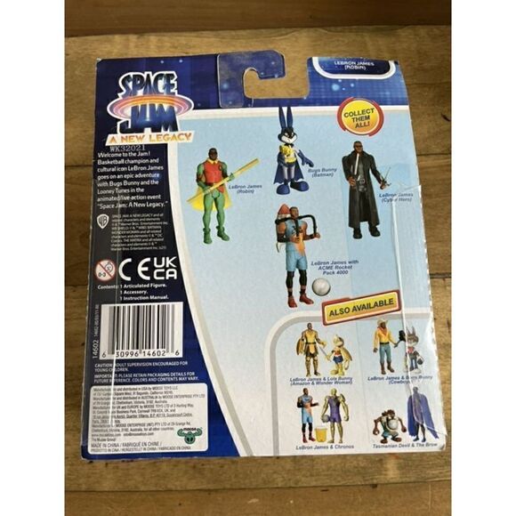 Space Jam 2 A New Legacy LEBRON JAMES ROBIN 5” Moose Toys 2021 DC Batman - Picture 2 of 5